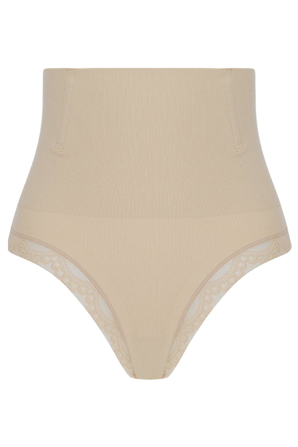 Loola Slim Skin Compression Corset Seamless Lace Thong Panties