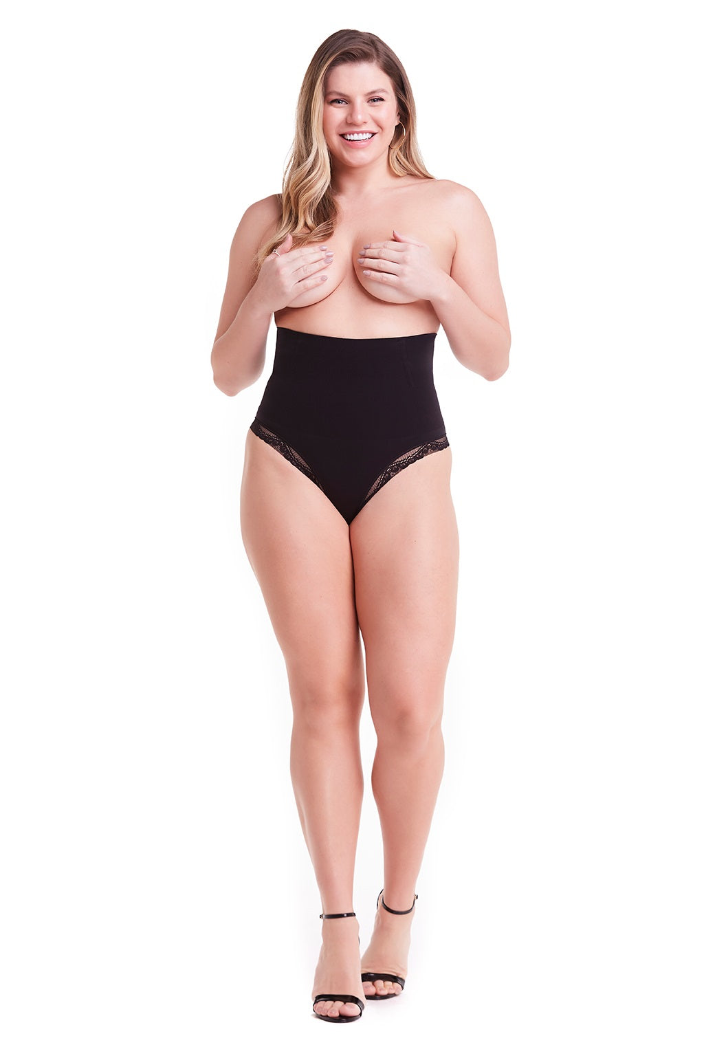 Loola High Skin Compression Corset Seamless Lace Panties