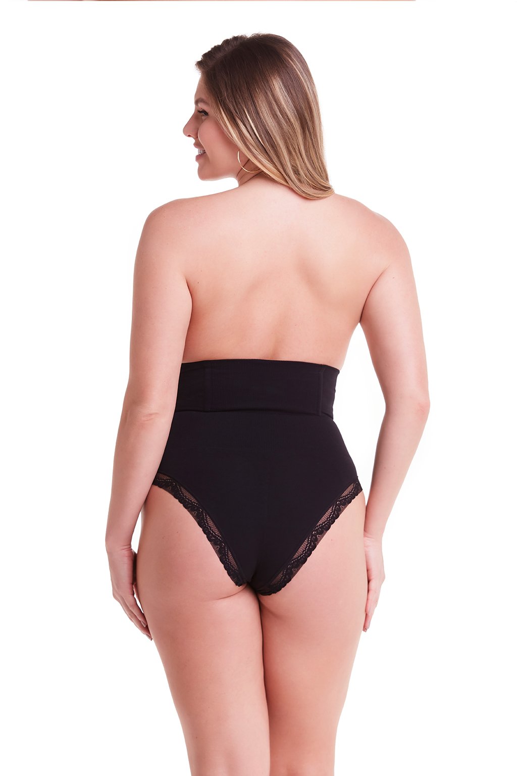 Loola High Skin Compression Corset Seamless Lace Panties