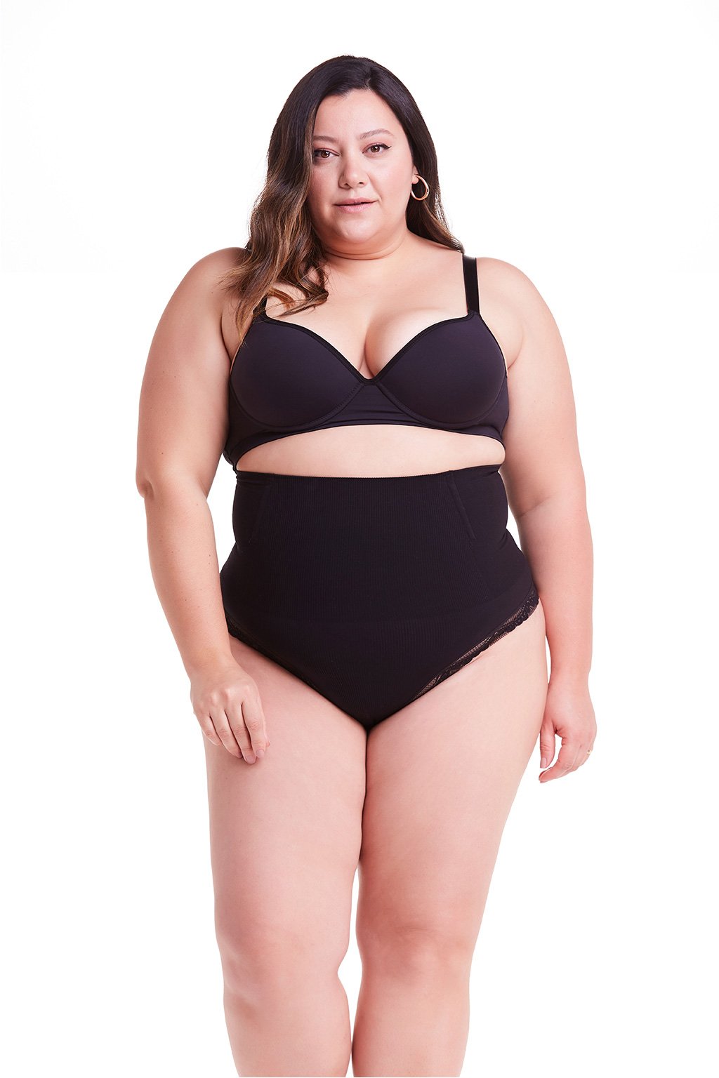 Loola Slim Skin Compression Corset Seamless Lace Thong Panties