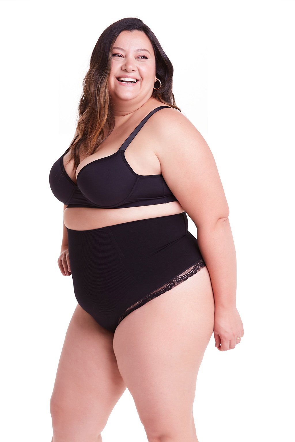 Loola Slim Skin Compression Corset Seamless Lace Thong Panties