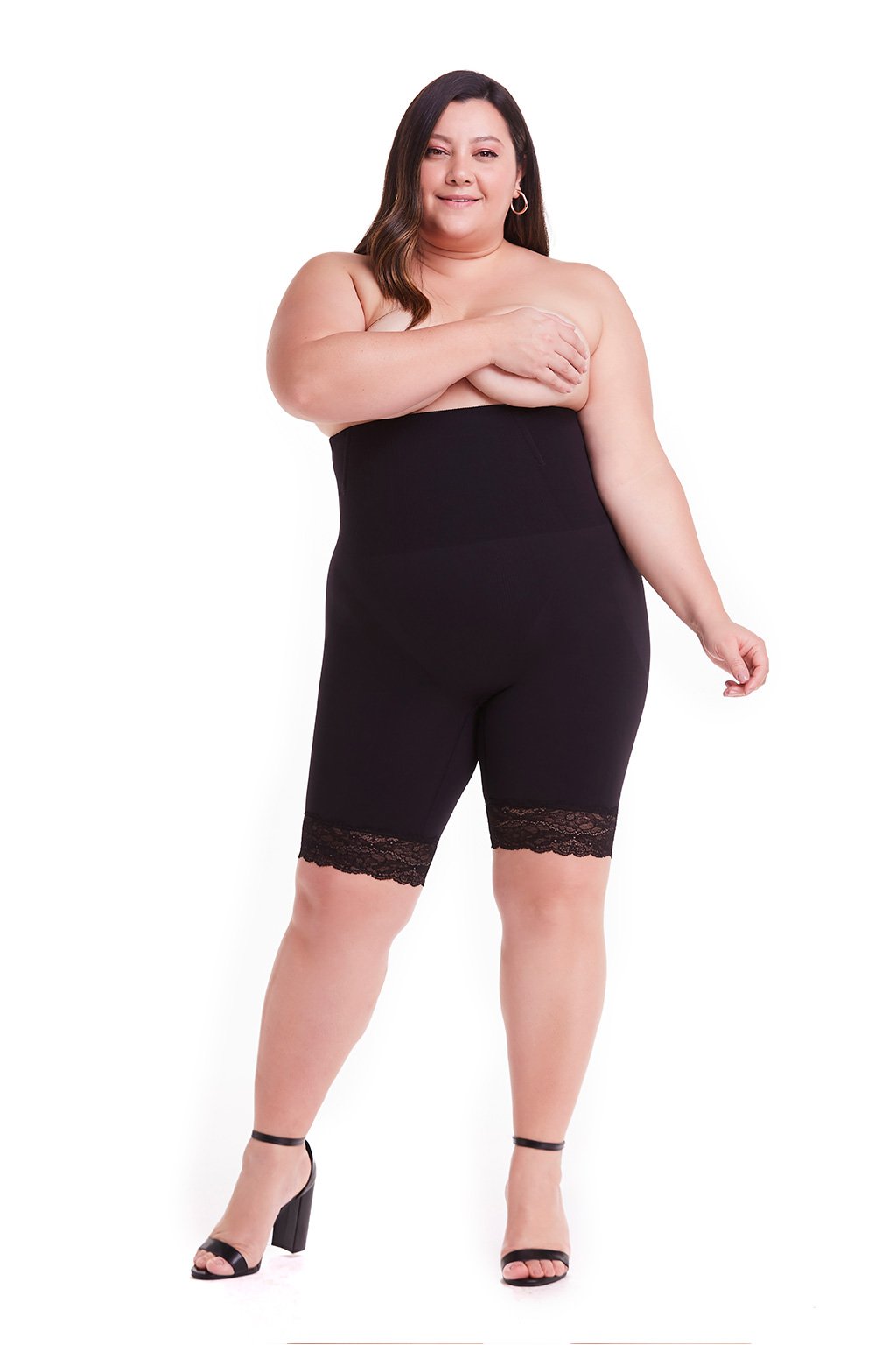 Loola Slim Skin Compression Corset Seamless Lace Bermuda