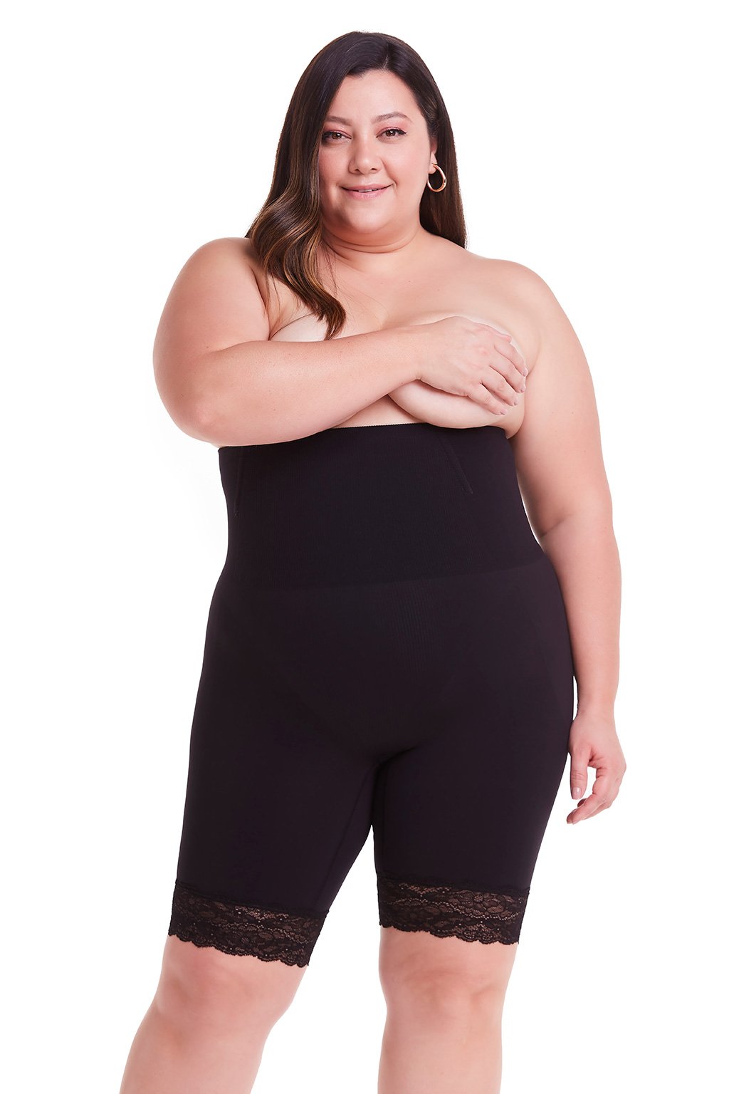 Loola Slim Skin Compression Corset Seamless Lace Bermuda